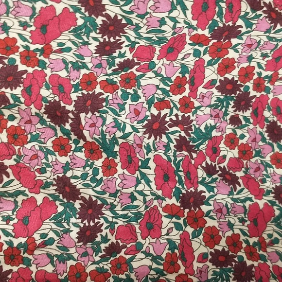 Liberty Print Blouse Cotton Floral Button Down Shirt Classic English Quality - Picture 3 of 9